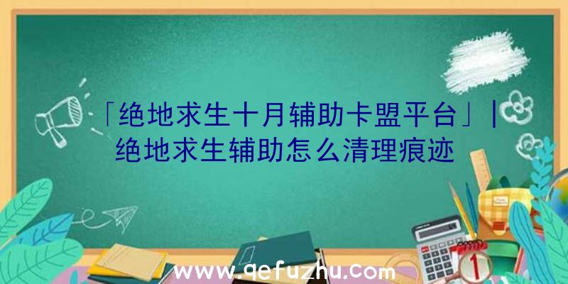 「绝地求生十月辅助卡盟平台」|绝地求生辅助怎么清理痕迹